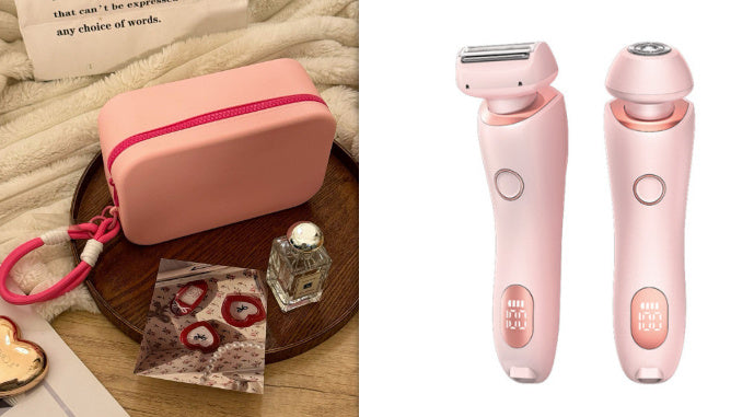 Épilateur 2 en 1 pour femmes, Rechargeable par USB, rasoir pour le corps, le visage, les jambes, les aisselles, le Bikini, les mains et le pubis