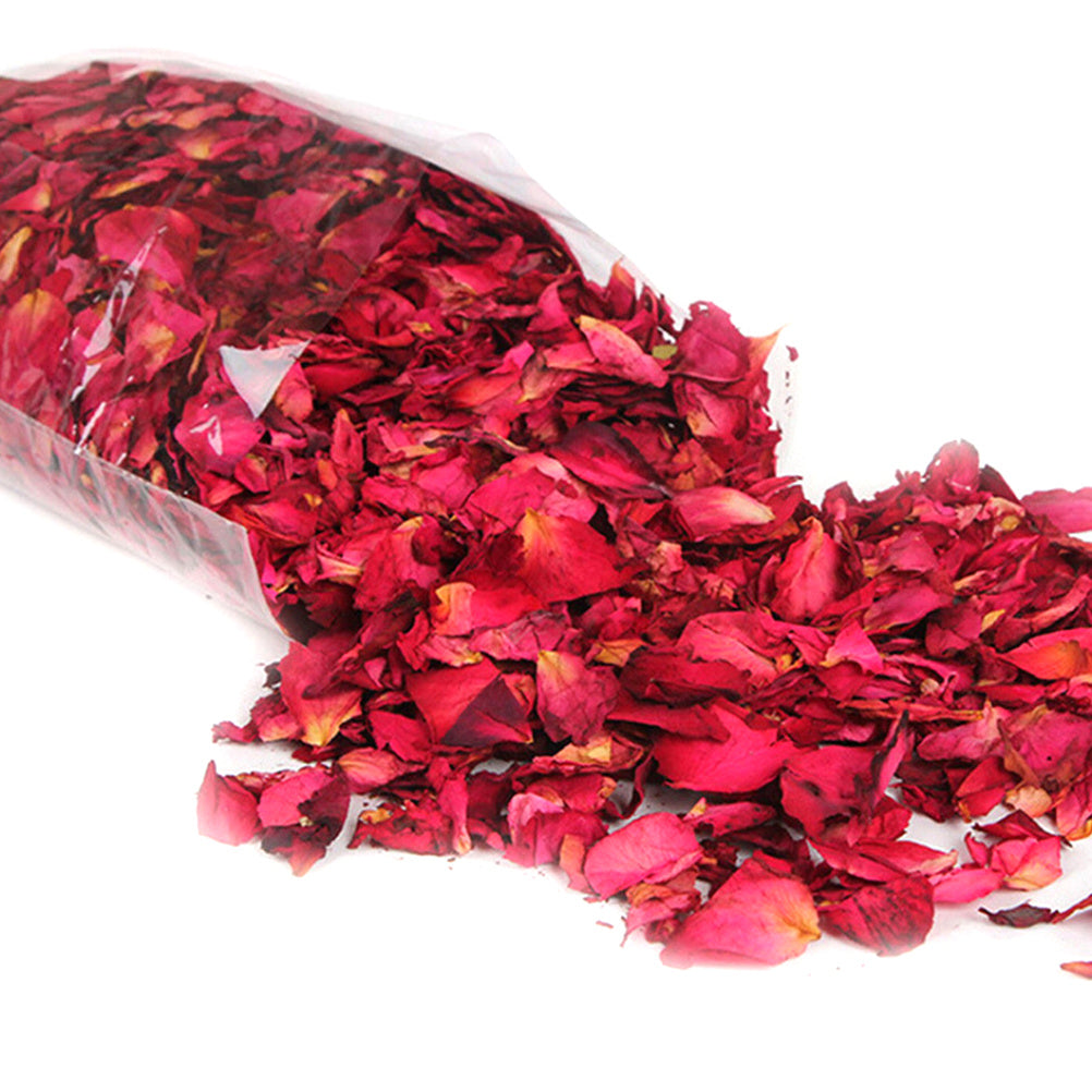 Romantic  50 100g Natural Dried Rose Petals Bath Dry Flower Petal Spa Whitening Shower Aromatherapy Bathing Supply