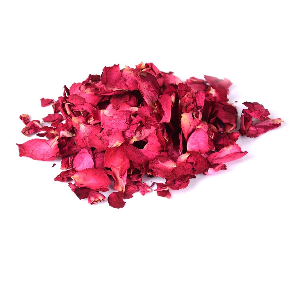 Romantic  50 100g Natural Dried Rose Petals Bath Dry Flower Petal Spa Whitening Shower Aromatherapy Bathing Supply