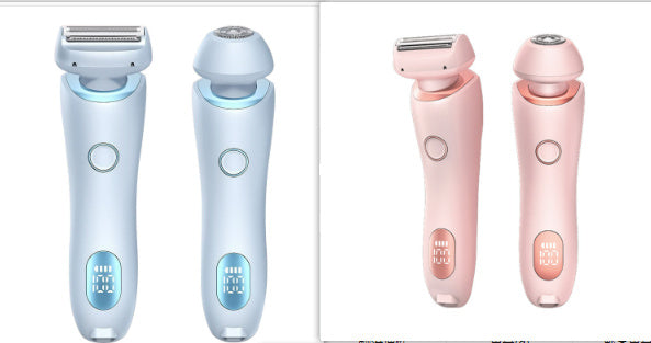 Épilateur 2 en 1 pour femmes, Rechargeable par USB, rasoir pour le corps, le visage, les jambes, les aisselles, le Bikini, les mains et le pubis