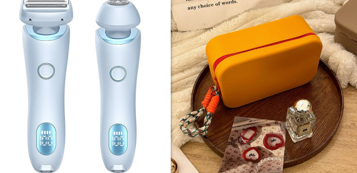 Épilateur 2 en 1 pour femmes, Rechargeable par USB, rasoir pour le corps, le visage, les jambes, les aisselles, le Bikini, les mains et le pubis