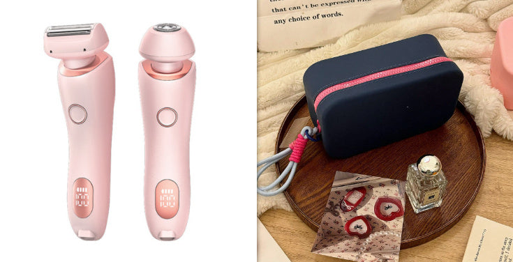 Épilateur 2 en 1 pour femmes, Rechargeable par USB, rasoir pour le corps, le visage, les jambes, les aisselles, le Bikini, les mains et le pubis