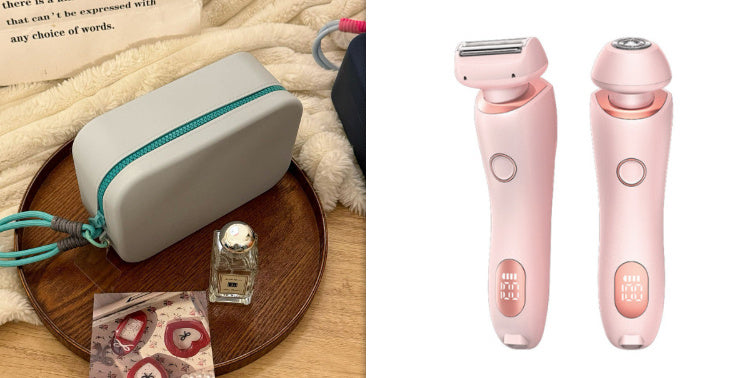 Épilateur 2 en 1 pour femmes, Rechargeable par USB, rasoir pour le corps, le visage, les jambes, les aisselles, le Bikini, les mains et le pubis