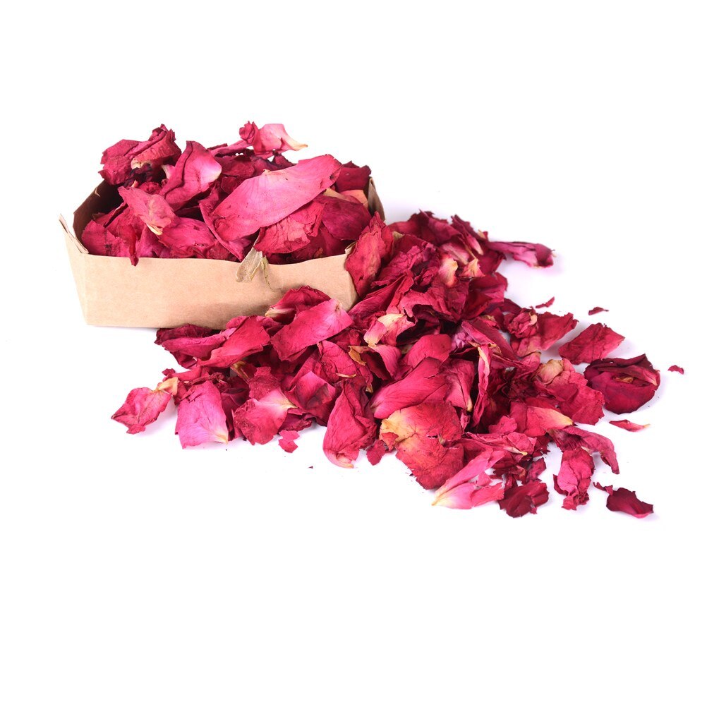 Romantic  50 100g Natural Dried Rose Petals Bath Dry Flower Petal Spa Whitening Shower Aromatherapy Bathing Supply