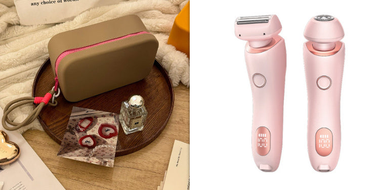 Épilateur 2 en 1 pour femmes, Rechargeable par USB, rasoir pour le corps, le visage, les jambes, les aisselles, le Bikini, les mains et le pubis