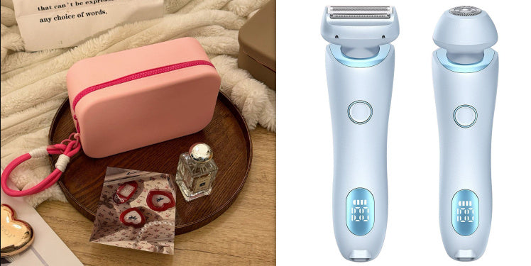 Épilateur 2 en 1 pour femmes, Rechargeable par USB, rasoir pour le corps, le visage, les jambes, les aisselles, le Bikini, les mains et le pubis