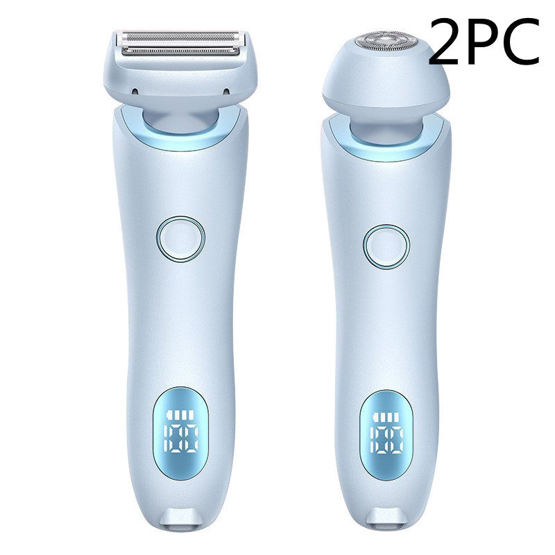 Épilateur 2 en 1 pour femmes, Rechargeable par USB, rasoir pour le corps, le visage, les jambes, les aisselles, le Bikini, les mains et le pubis