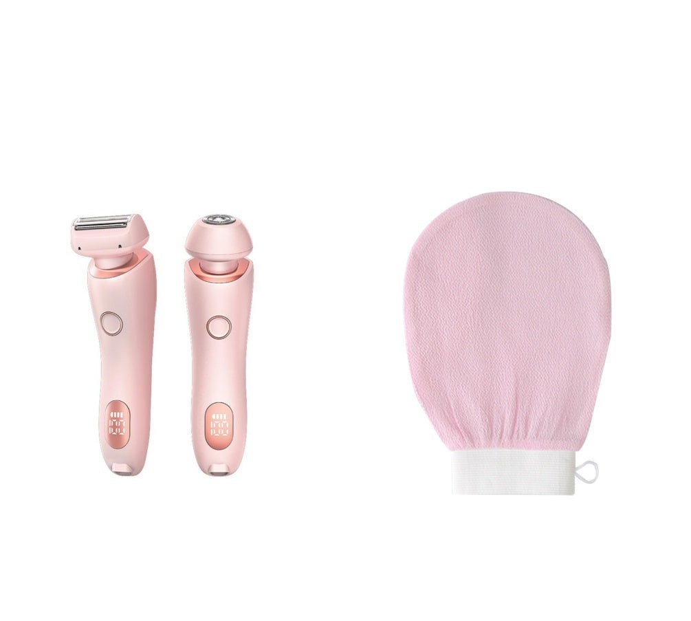 Épilateur 2 en 1 pour femmes, Rechargeable par USB, rasoir pour le corps, le visage, les jambes, les aisselles, le Bikini, les mains et le pubis