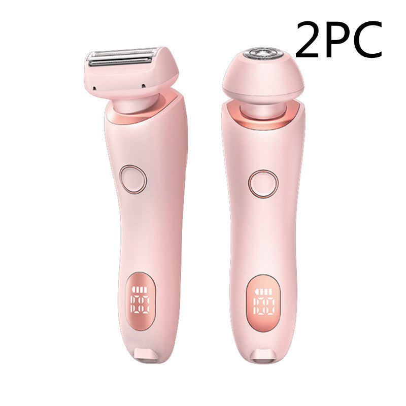 Épilateur 2 en 1 pour femmes, Rechargeable par USB, rasoir pour le corps, le visage, les jambes, les aisselles, le Bikini, les mains et le pubis